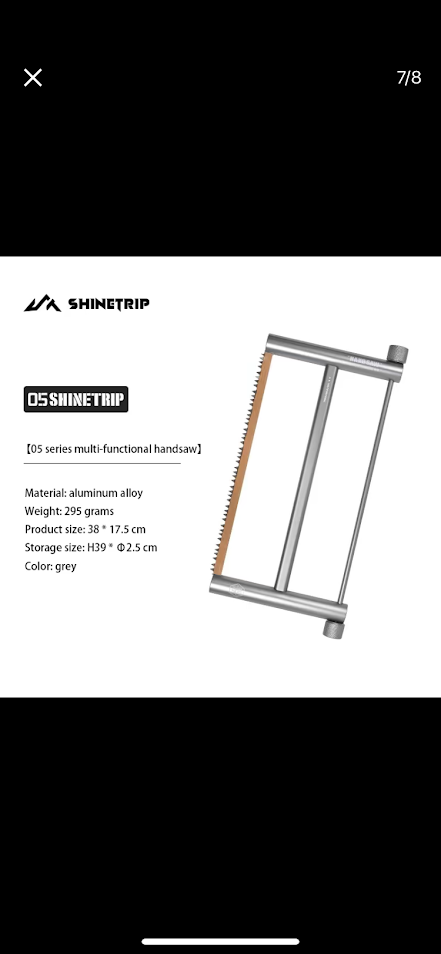 SHINETRIP Outdoor Multifunctional Foldable Handsaw