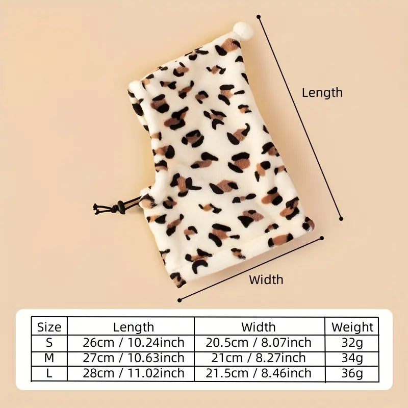 Daily Bargain Adjustable Leopard Print Pet Hoodie – Wildly Cozy, Fiercely Stylish!