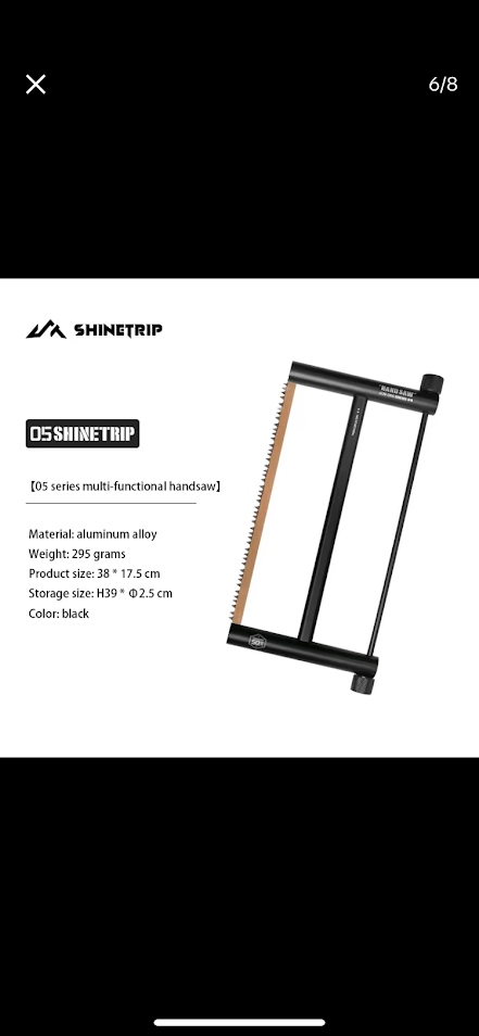 SHINETRIP Outdoor Multifunctional Foldable Handsaw