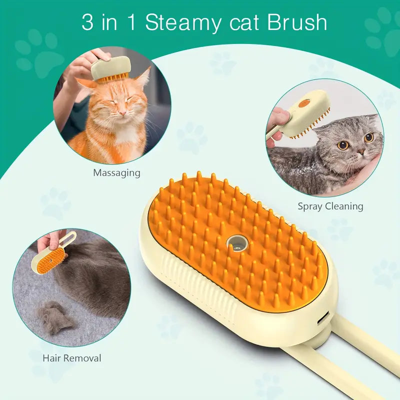 Rechargeable 3-in-1 Pet Grooming Tool