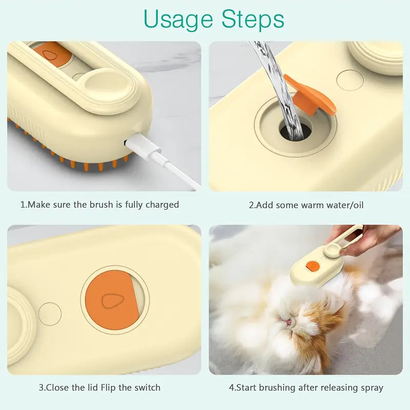 Rechargeable 3-in-1 Pet Grooming Tool